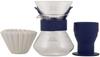 Kalita Coffee Dripper Set for 2 To 4 Wave Style Navy Drip Equipment For 2 For 4 For 2 For 4 Drip Coffee Wedding Sixtieth Respect for the Aged People,