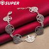 925 Sterling Silver Tree of Life Chain Bracelet Jewelry