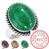 925 Sterling Silver Ring Women Gemstone Handmade Jewelry Christmas Gift Dragon Blood Jasper Garnet In Limestone Kiwi Quartz Victorian