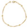 [Q2861] - Gold Plated Bracelet 'Choréographie' - 19 Cm 4 Mm