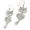 [N8291] - Silver 'Owl' Earrings
