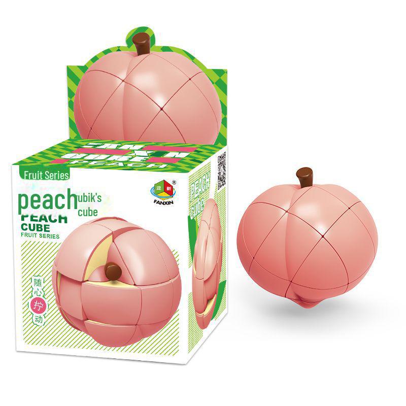 Panxin Fruit Puzzle Cube: Unique Orange, Peach, Pear, Lemon Shapes for Children's Creative Early Learning.