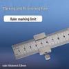 Multi-Functional Stainless Steel Precision Ruler with Positioning Block for Woodworking (Metric/Imperial)