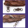 20Pcs Bearing Fishing Swivel Stainless Rolling Swivels Barrel Swivel Line Connector Heavy Duty Fishing Tackle Accessory
