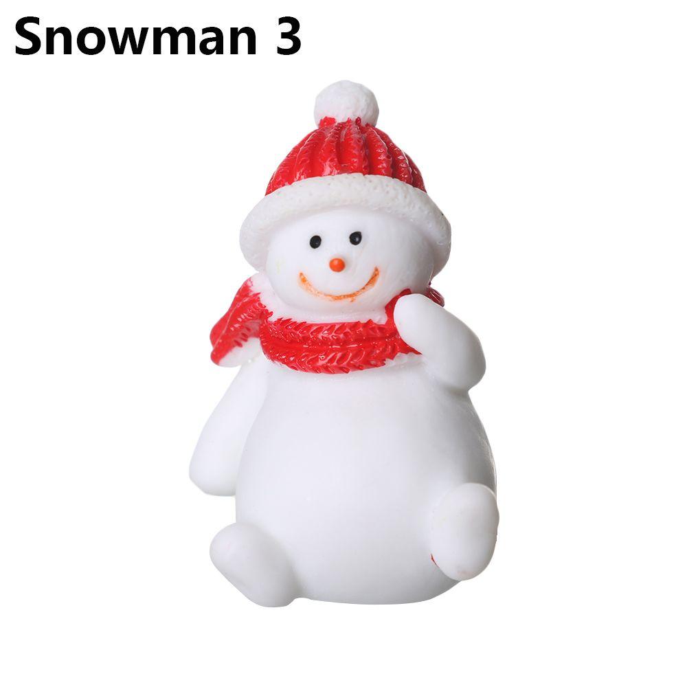 Toys Bonsai Decor Fairy Garden Deer Santa Claus Miniature Snowman Christmas Figurines Xmas Tree