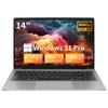 ESBOOK Laptop 11 Pro MS Office 2019 14 Inch IPS LCD 1920 X 1080 FHD Display with Camera Thin PC Notebook High Performance CPU No Initial Settings