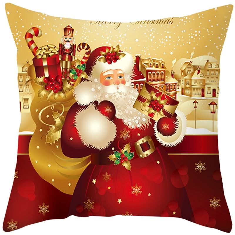 Santa Pillowcase Happy New Year Xmas Gifts Christmas Decor for Home Merry Christmas Ornament Navidad Natal Xmas Gifts