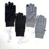1 Pair Rechargeable Heated Gloves Men Women Waterproof Electric Heating Gloves Silicone Palm Touch Screen Gloves for Winter Skiing Cycling