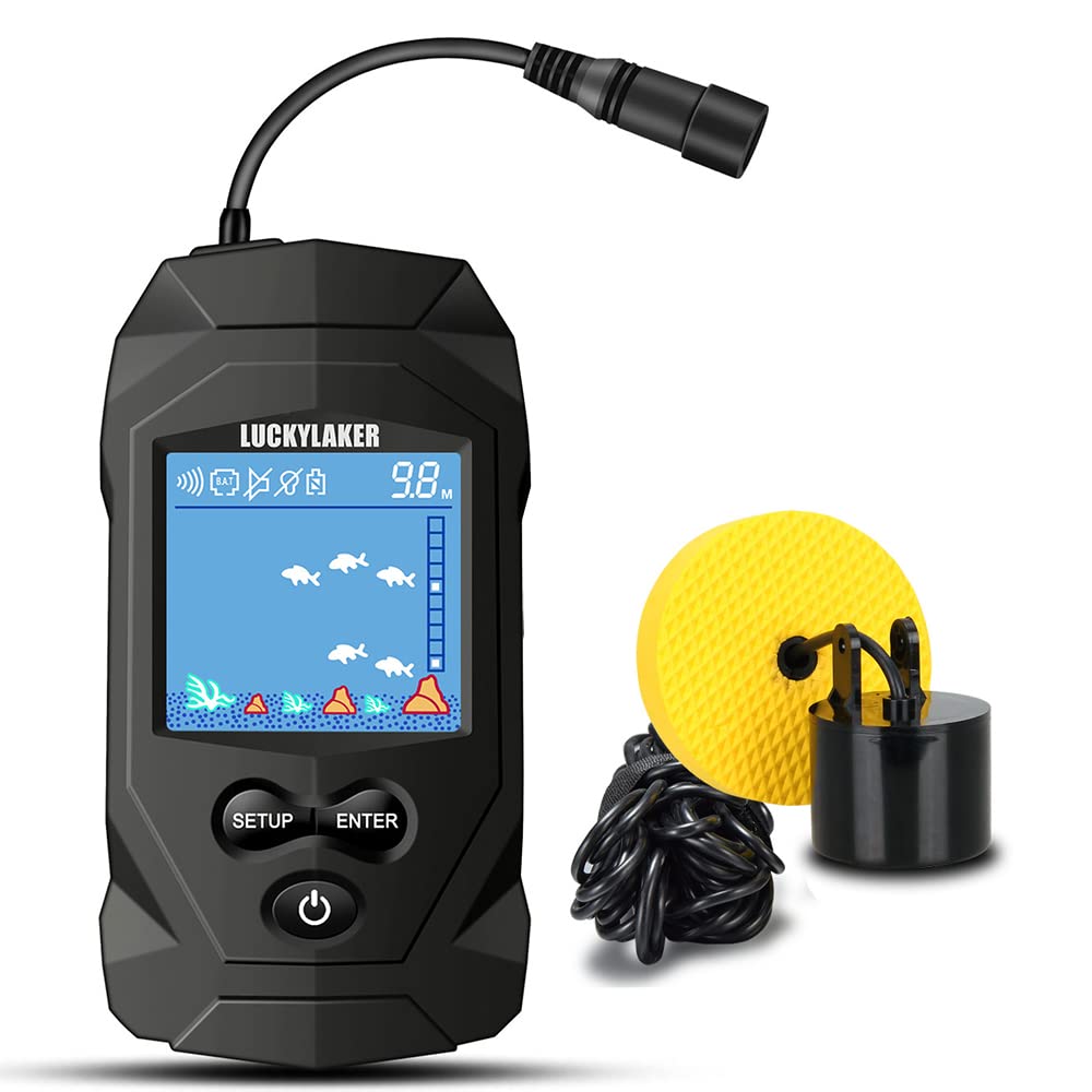 LUCKYLAKER Fish Finder Portable Fish Finder Kayak Gyotan Detector Fish Finder Fish Finder Smelt Bass Fishing Sea