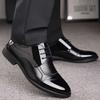 Men's Leather Shoes 2024 Autumn New Style Pointed Business Formal Plus Size Men's Shoes Breathable Versatile Party Wedding Shoes