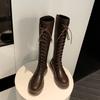 But Knee Boots Elastic Thin Long Knight Boots 2025 New Martin Boots Thick-soled High Women's Boots