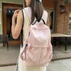 Women's Lightweight Nylon Backpack Student Schoolbag Large Capacity College Style Backpack