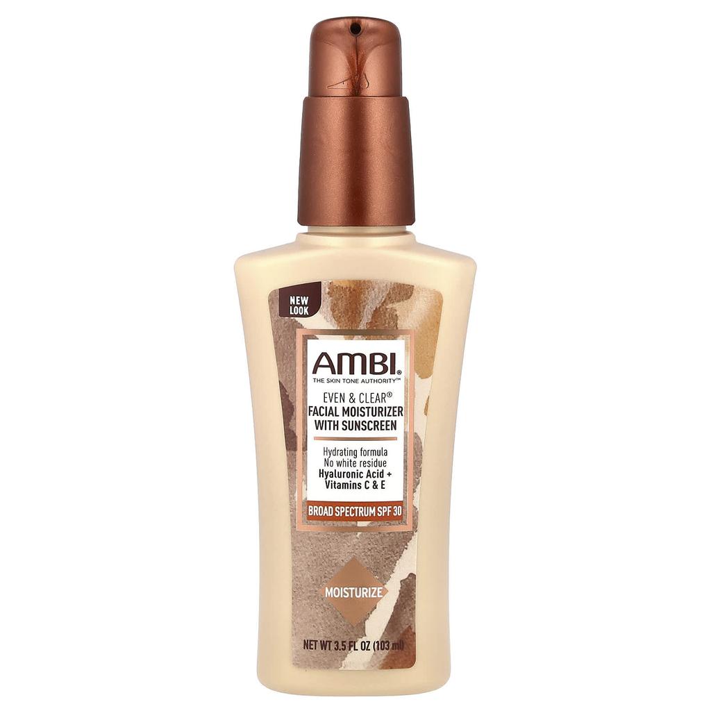 AMBI, Even & Clear®, Facial Moisturizer with Sunscreen, SPF 30, 3.5 Fl Oz (103 Ml)