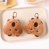 Cute Capybara Squeak Plush Toys Dolls Creative Keychain Backpack Hanging Ornaments Bag Pendant Couple Accessories Birthday Gifts