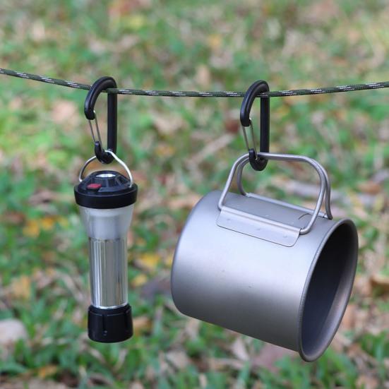 10Pcs Climbing Carabiner Heavy Duty Lightweight Portable Outdoor Hiking Camping Backpacking D-shaped Ring Buckle Snap Hook Clip