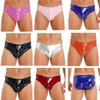 Mens Wet Look Patent Leather Briefs Underwear Male Underpants Club Pole Dancing Costume