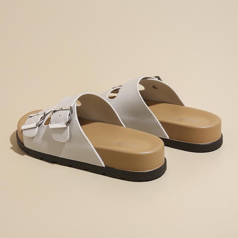 Adjustable Thick-soled Sandals for Women French Style Outdoor Spring and Summer Fashion Soft-soled Beach Shoes Seaside Sandals