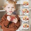 Silicone Food Bags for Toddlers Fruit Puree Squeeze Bag Reusable Food Pouches BPA Free Homemade Puree Storage Pouch with Straw Handles