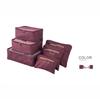 6-Piece Oxford Cloth Travel Storage Set: Includes Shoe Bag, Underwear Organizer, and More.