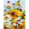 DIY 5D Diamond Embroidery Flowers Daisy Diamond Painting Cross Stitch Ladybug Picture Home Decor