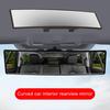 Car Convex Rearview Mirror Interior Clip-on Wide Angle Blind Spot Mirror Simple Installation Anti-glare Panoramic Rear View Mirror