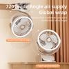 Portable Clip Fan Desktop Fan Ceiling Fan Rechargeable Air Circulating Fan Outdoor Fan Night Light Fan Camping Fan