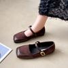 Fashion Spring Autumn Elegant Mary Janes Shoes Women Tabi Lolita Shoes Buckle Strap Shallow Ladies Ballet Flat Shoes Women's Loafers