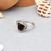 925 Sterling Silver Multi Color Raw Tourmaline Gemstone Ring 6.5 US, Gift