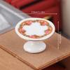 1:12 Dollhouse Miniature Ceramic Fruit Dish Plate Tall Tray Cake Plate Tableware Kitchen Model Decor Toy Doll House Accessories