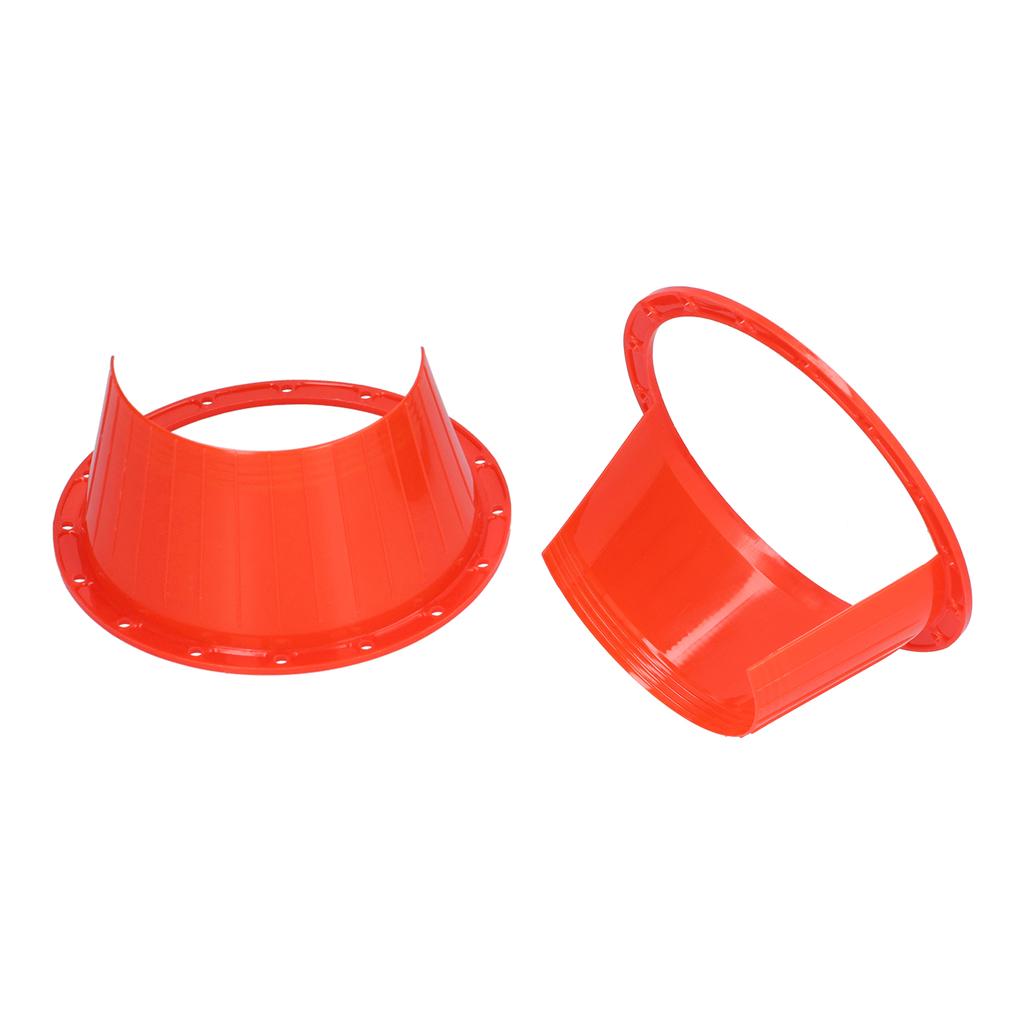 2pcs Car Speaker Waterproof Cover UltraThin Red Universal Antislip Protection Pad