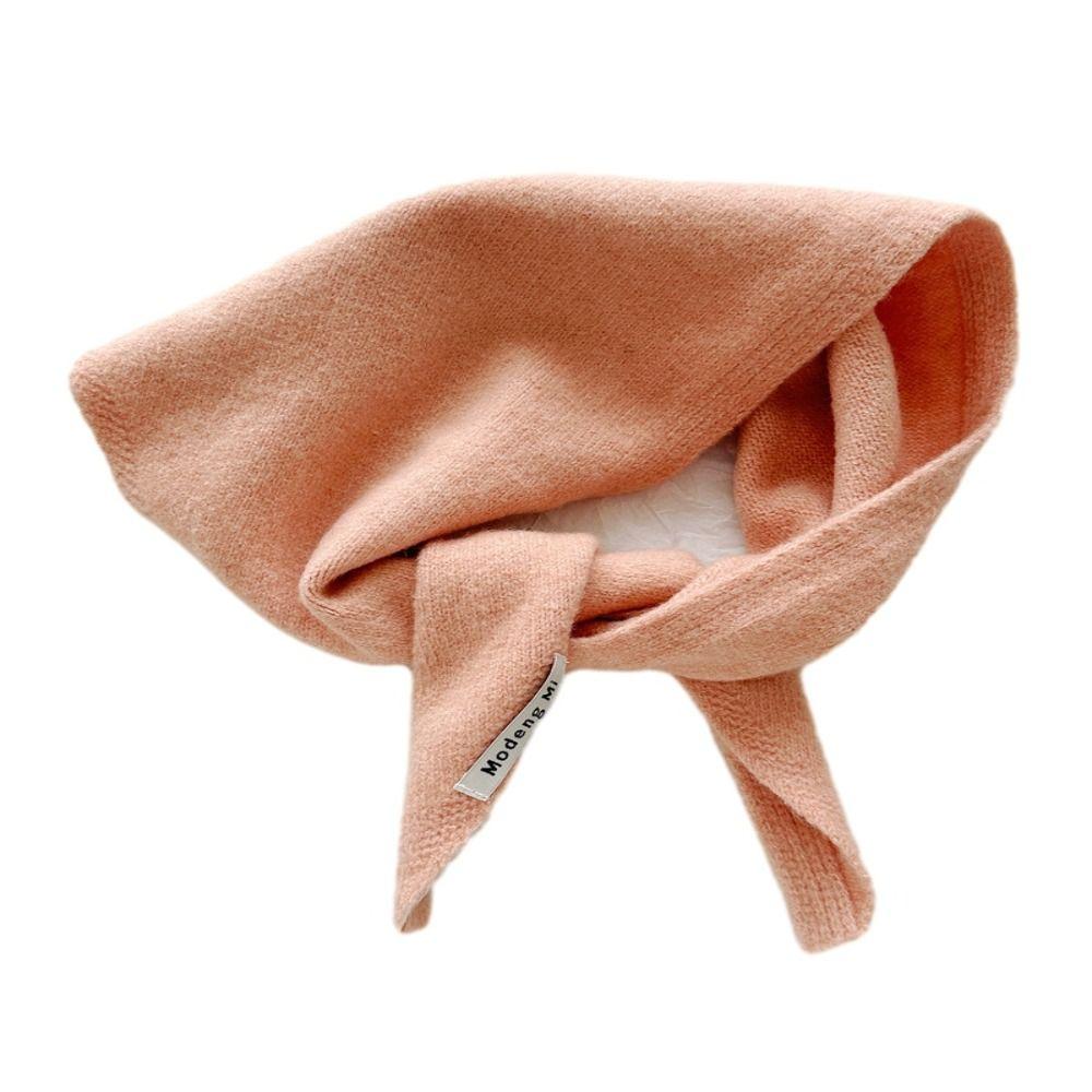 Multi-functional Knitted Triangular Scarf Warm Triangle Knit Scarves New Headscarf Shawl  Women
