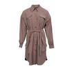 Clip Shirt Dress with Nocciola Belt Woman IMPERIAL