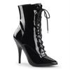 13Cm High Heels Thin Heels Hate Sky High Lace-up Bright Low Tube Short Boots Pole Dance Shoes Catwalk Performance Shoes YKC