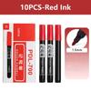 Red Blue Black Ink Waterproof Marker Pen 1.5mm Crude Nib Line Marking Pen Marker Pens  Student