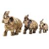 Lucky Feng Shui Golden Elephant Statue Sculpture Wealth Figurine Gift Home Decoration