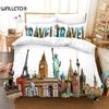 Statue of Liberty Bedding Set,Duvet Cover Comforter Bed Set Quilt Cover Pillowcase,King Queen Twin Size Boys Girls Adults