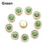 Apparel Sewing Sparkling Flower-shaped Clothes Decoration Rhinestone Buttons Crystal Glass Stone