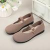 Cloth Shoes Spring and Summer Flat-bottomed Breathable Work Shoes Casual Soft-soled Fly-woven Surface Not Tired Feet Single Shoes