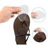 Invisible Flip Flop Sandals Forefoot Pad Silicone Slip Resistant Half Yard Heel Pad Toe Separator Pads Massage Insoles Inserts
