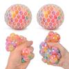 The Rainbow Bead Pressure Reducing Ball Squishy Fidget Toys Funny Stress Reliever Reduce Pressure Prop for Childrens and Adults