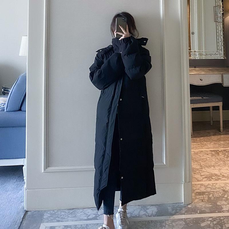 Winter Fashion Down Padded Jacket For Women Long Thicken Outwear Coat With Hooded Parkas