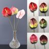 57CM Plastic Fake Single Stem Anthurium Artificial Flowers Artificial Anthurium