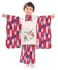 3 Years Old Kimono Boy Cloth Full Set B Scarlet Arrow and [KYOETSU] Shichi-Go-San Shichigo-san (10. Helmet, 90-100cm)