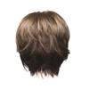 Women Short Straight Wig Wispy Bangs Natural Heat Resistant High Temperature Fiber Ladies Highlights Bobo Synthetic Hair