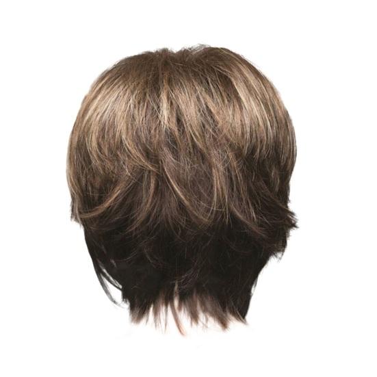 Women Short Straight Wig Wispy Bangs Natural Heat Resistant High Temperature Fiber Ladies Highlights Bobo Synthetic Hair