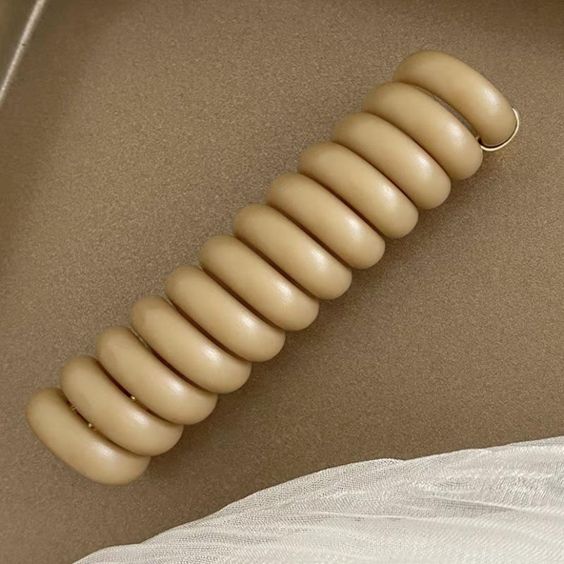 Japanese Style Elastic Hair Tie - Versatile Telephone Cord Ring for Braiding & Ponytails - Women's Hair Accessories