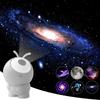 Rechargeable Galaxy Projector Lights 6-in-1 LED Planetarium Starry Sky Night Light Rotating Constellation Lamp