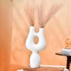 Abstract Ceramic Figurine | A Statement Piece for Modern Home Décor | Unique & Artistic Charm | Pack of 1, White