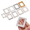 2Pcs 1/12 Mini Resin Photo Frame Dollhouse Miniature Accessories Simulation Furniture Model Toy for Children Doll House Decor