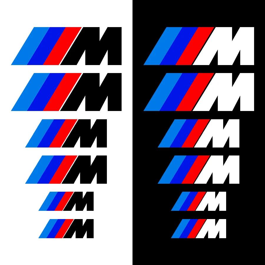 6PCS Car Brake Caliper Sticker Heat Resistant 3D Sticker Decal For BMW M4 M8 5 Series E39 E60 E61 F10 F11 F07 G30 G31 G15 Z4 E89